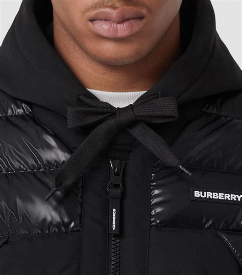 burberry gilet black|burberry quilted puffer jacket.